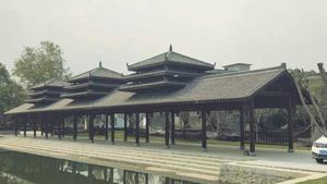 古建防腐木长廊